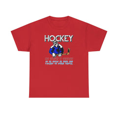 Hockey Was Invented By Canadians so we could be rude and violent to other people - T-Shirt - Witty Twisters Fashions
