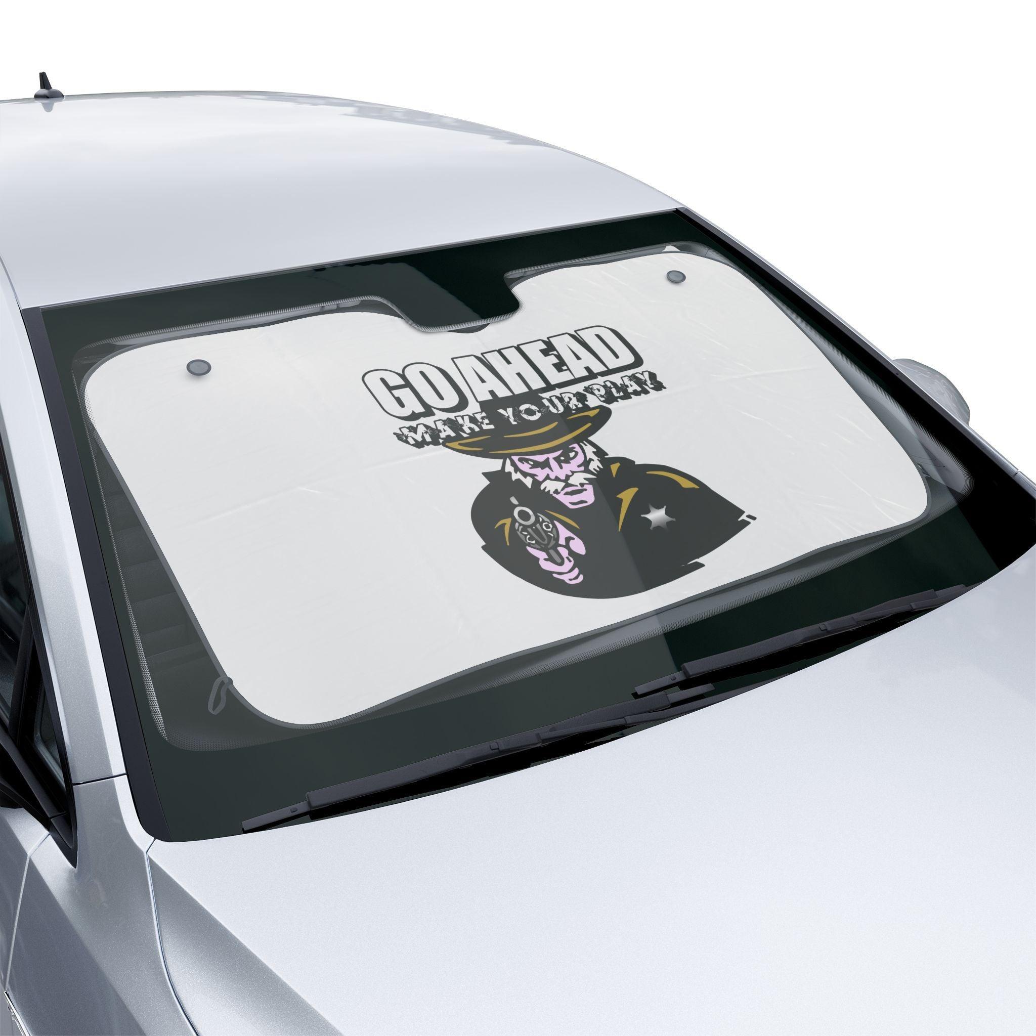 Go Ahead Make Your Play - Car Sun Shade - Witty Twisters Fashions