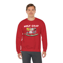 Holy Crap I Love Christmas - Sweatshirt - Witty Twisters Fashions