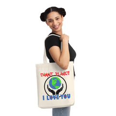 Dammit Planet! I Love You - Woven Tote Bag - Witty Twisters Fashions