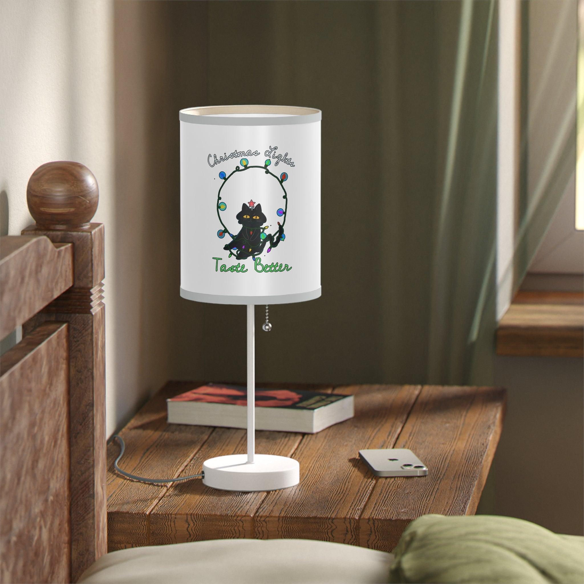 Christmas Lights Taste Better - Lamp on a Stand - Witty Twisters Fashions