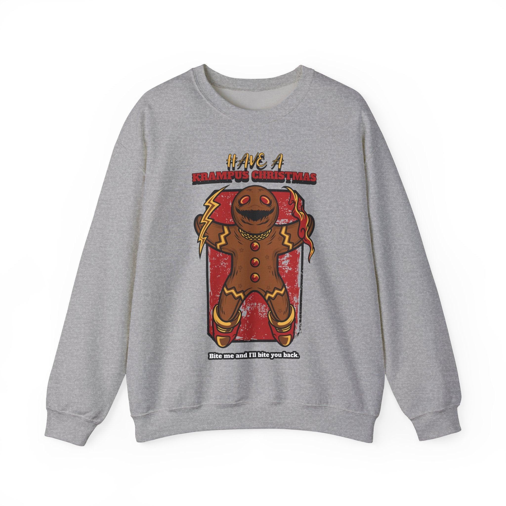 Have a Krampus Christmas Bite me and I'll bite you back. - Sweatshirt - Witty Twisters Fashions