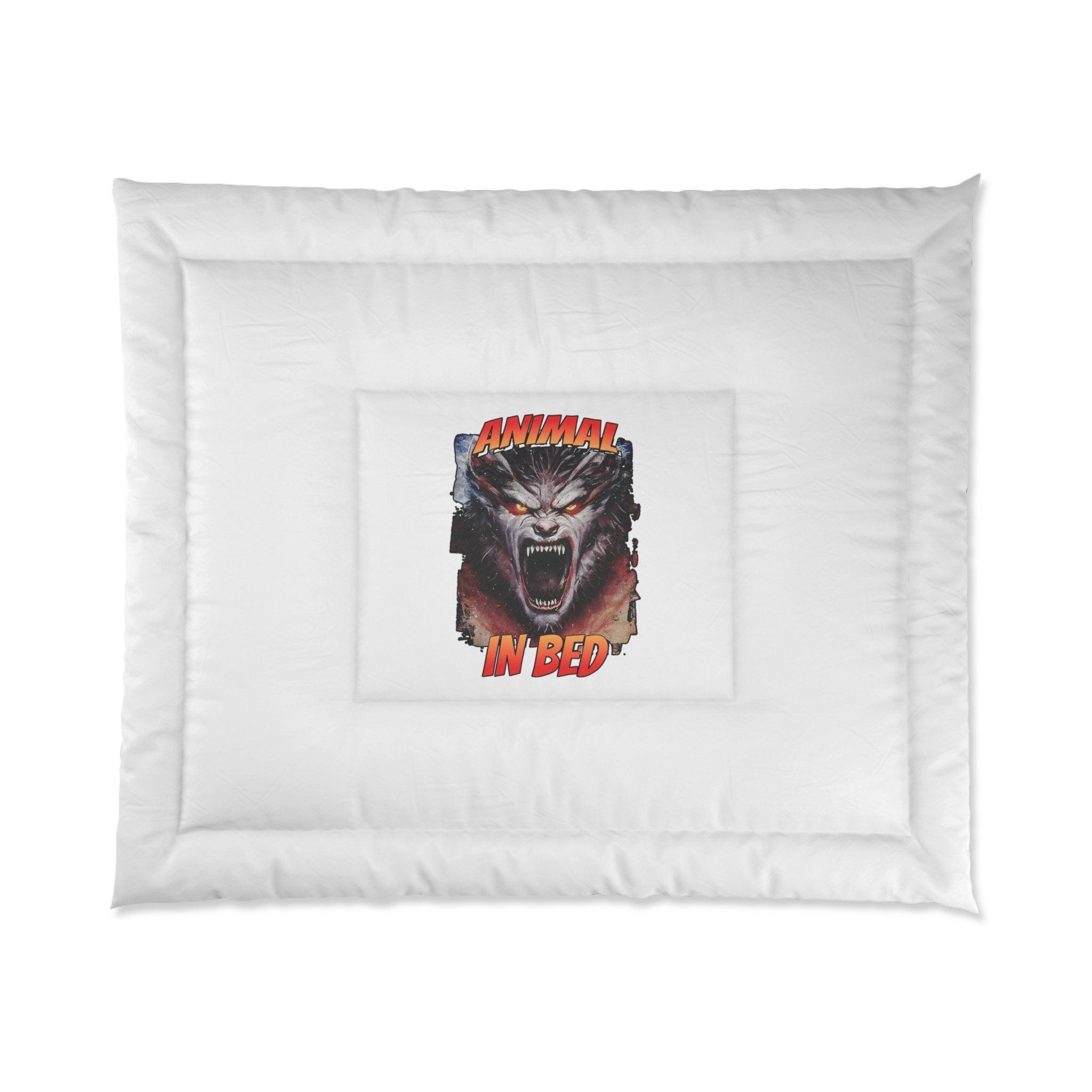 Animal In Bed - Bed Comforter - Witty Twisters Fashions