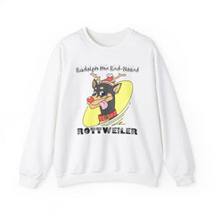 Rudolph The Red-Nosed Rottweiler - Sweatshirt - Witty Twisters Fashions