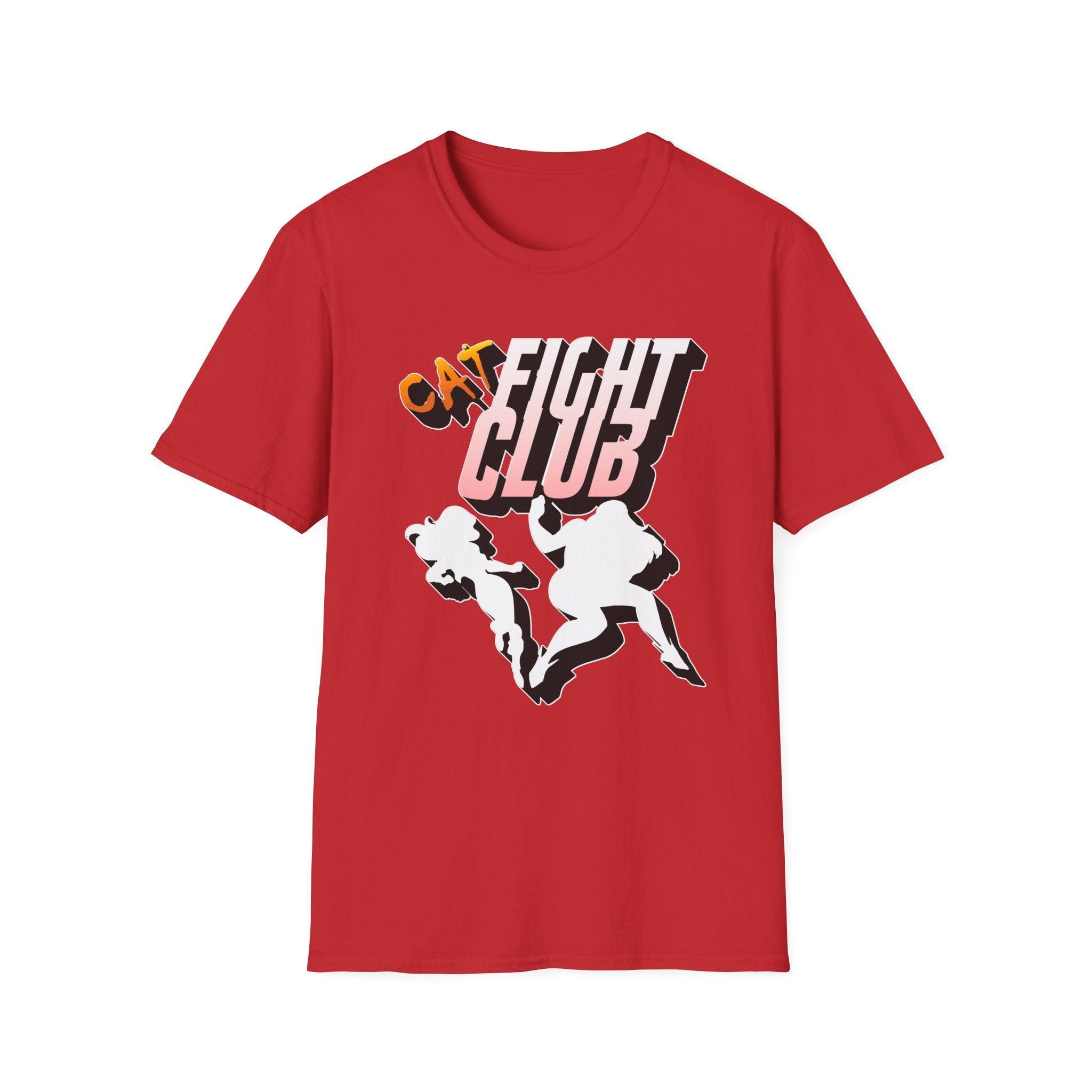 Cat Fight Club - Softstyle T-Shirt - Witty Twisters Fashions