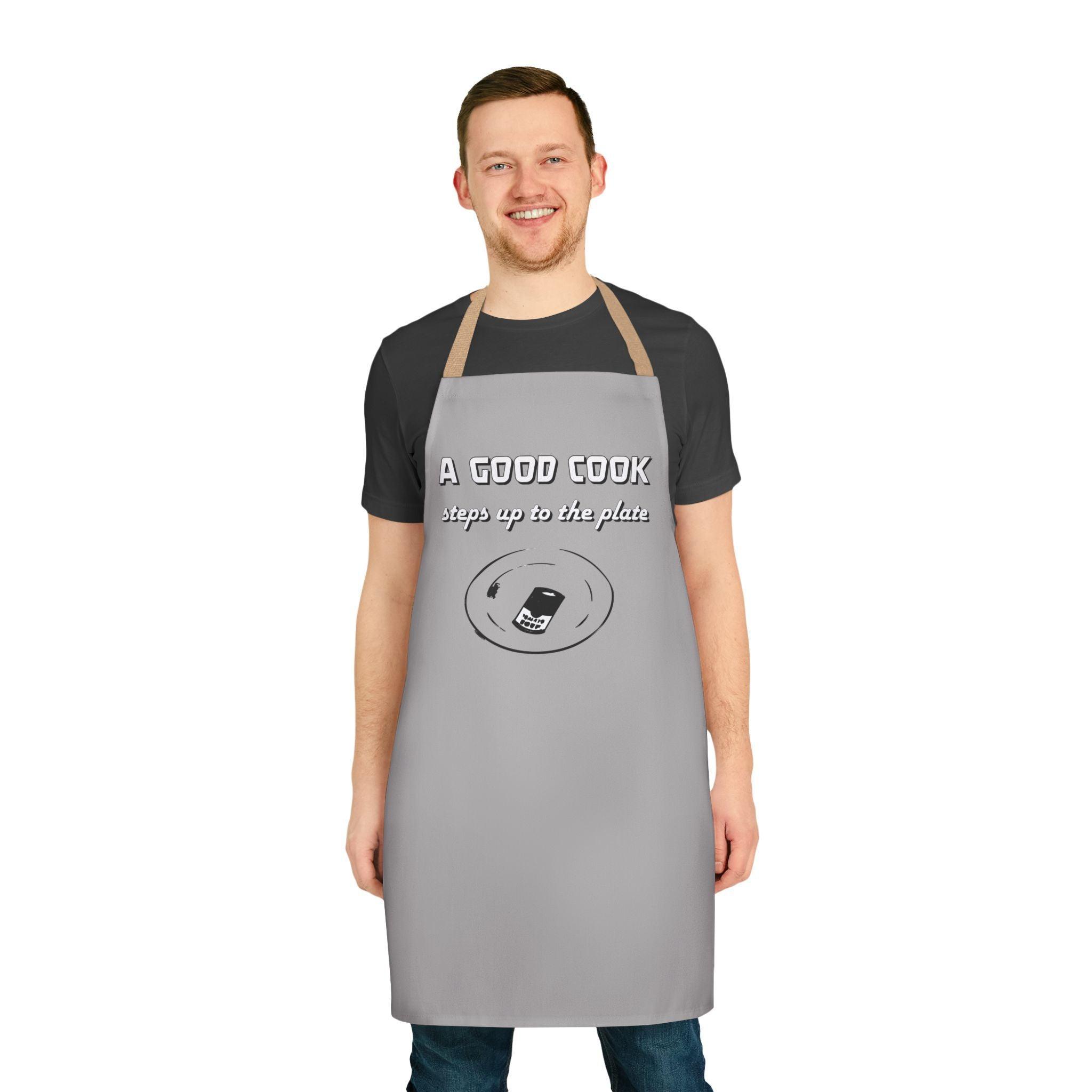 A good cook steps up to the plate - Cooking Apron - Witty Twisters Fashions
