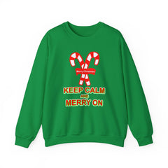 Keep Calm and Merry On - Sweatshirt - Witty Twisters Fashions