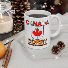 Canada Sorry for the Inconvenience - Ceramic Coffee Mug 11oz, 15oz - Witty Twisters Fashions