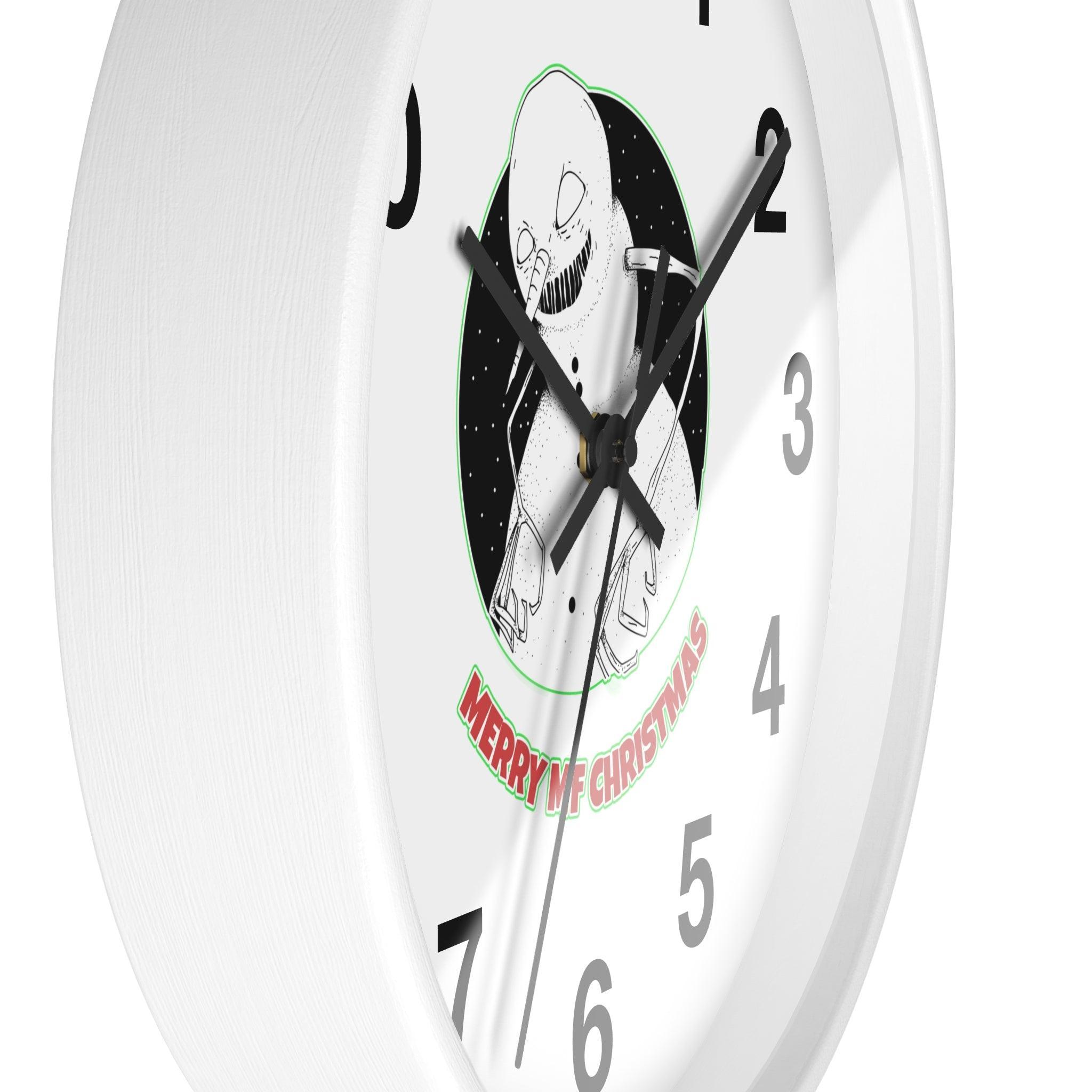 Merry MF Christmas - Wall Clock - Witty Twisters Fashions