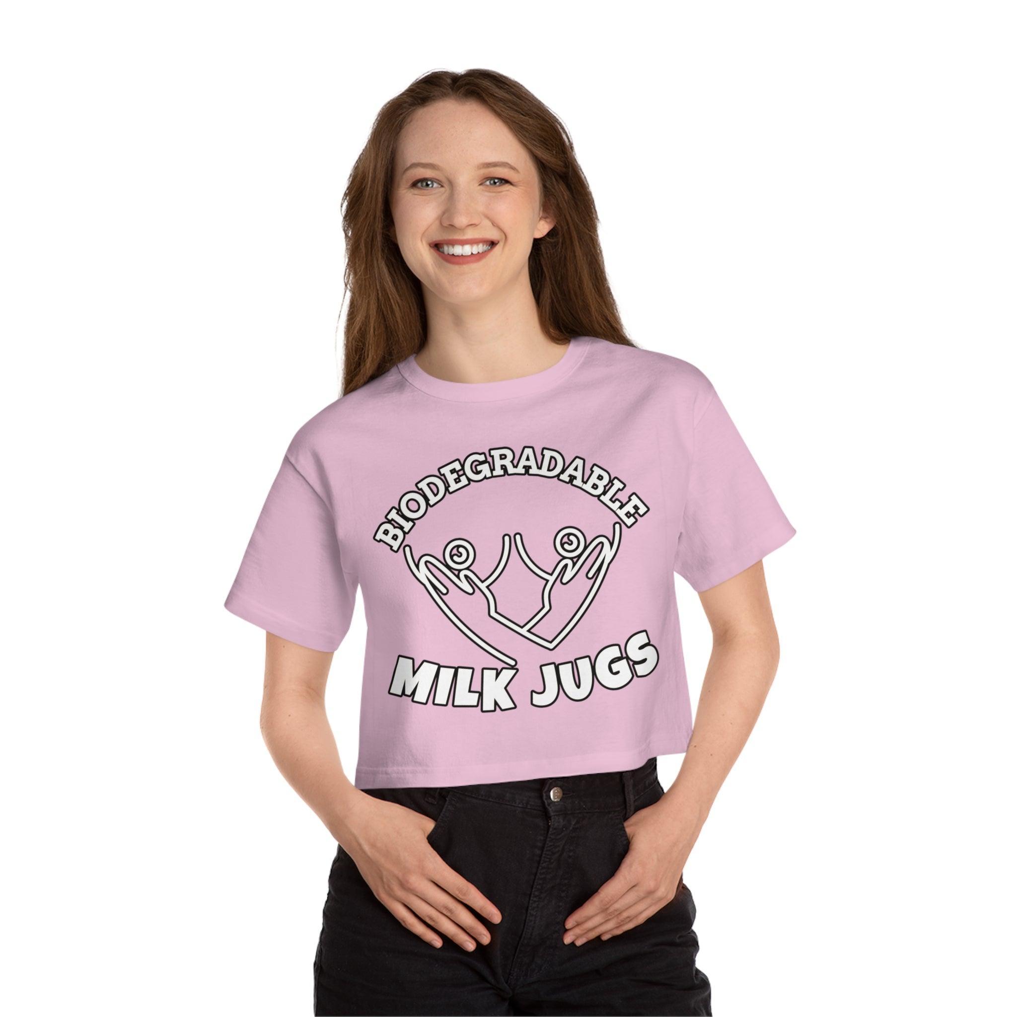 Biodegradable Milk Jugs - Women's Crop Top - Witty Twisters Fashions