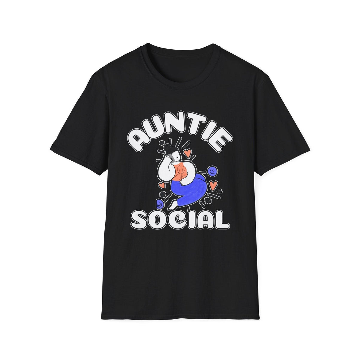 Auntie Social - Softstyle T-Shirt - Witty Twisters Fashions