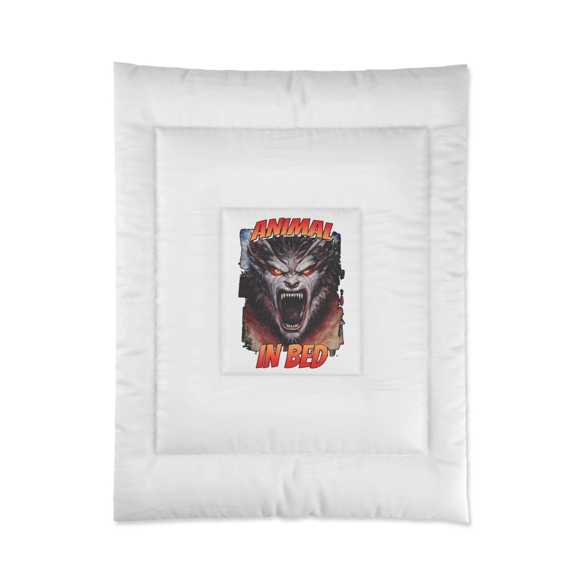 Animal In Bed - Bed Comforter - Witty Twisters Fashions