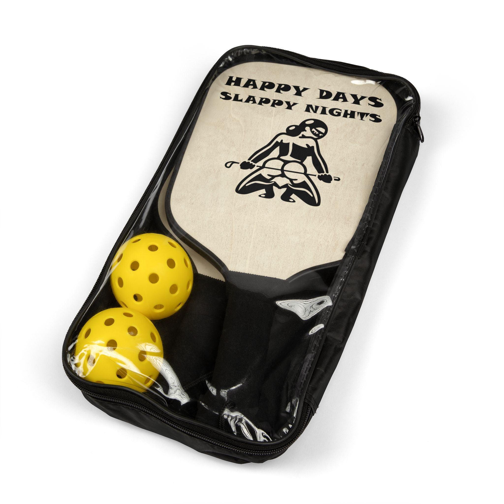 Happy Days Slappy Nights - Pickleball Kit - Witty Twisters Fashions