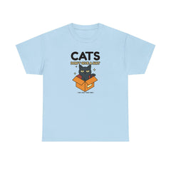 Cats don't give a shit They only take them - T-Shirt - Witty Twisters Fashions