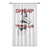 Cheap Thrills - Window Curtains - Witty Twisters Fashions