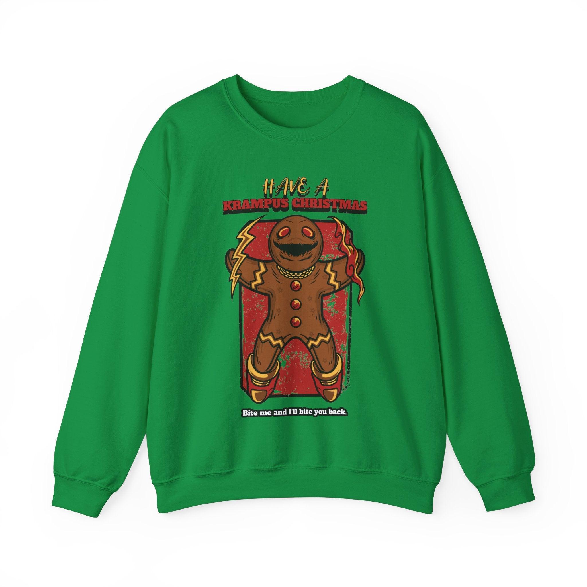 Have a Krampus Christmas Bite me and I'll bite you back. - Sweatshirt - Witty Twisters Fashions