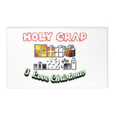 Holy Crap I Love Christmas - Area Rug - Witty Twisters Fashions
