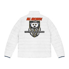 All Aboard! The Polar Bear Express - Men's Puffer Jacket - Witty Twisters Fashions