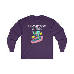Alien Autopsy Survivor - Long-Sleeve Tee - Witty Twisters Fashions