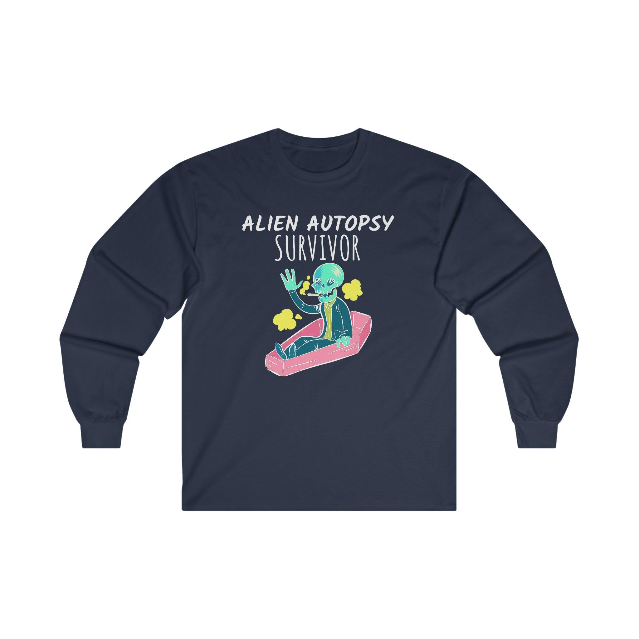 Alien Autopsy Survivor - Long-Sleeve Tee - Witty Twisters Fashions