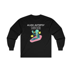 Alien Autopsy Survivor - Long-Sleeve Tee - Witty Twisters Fashions