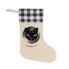 Krampus Cat - Christmas Stocking - Witty Twisters Fashions