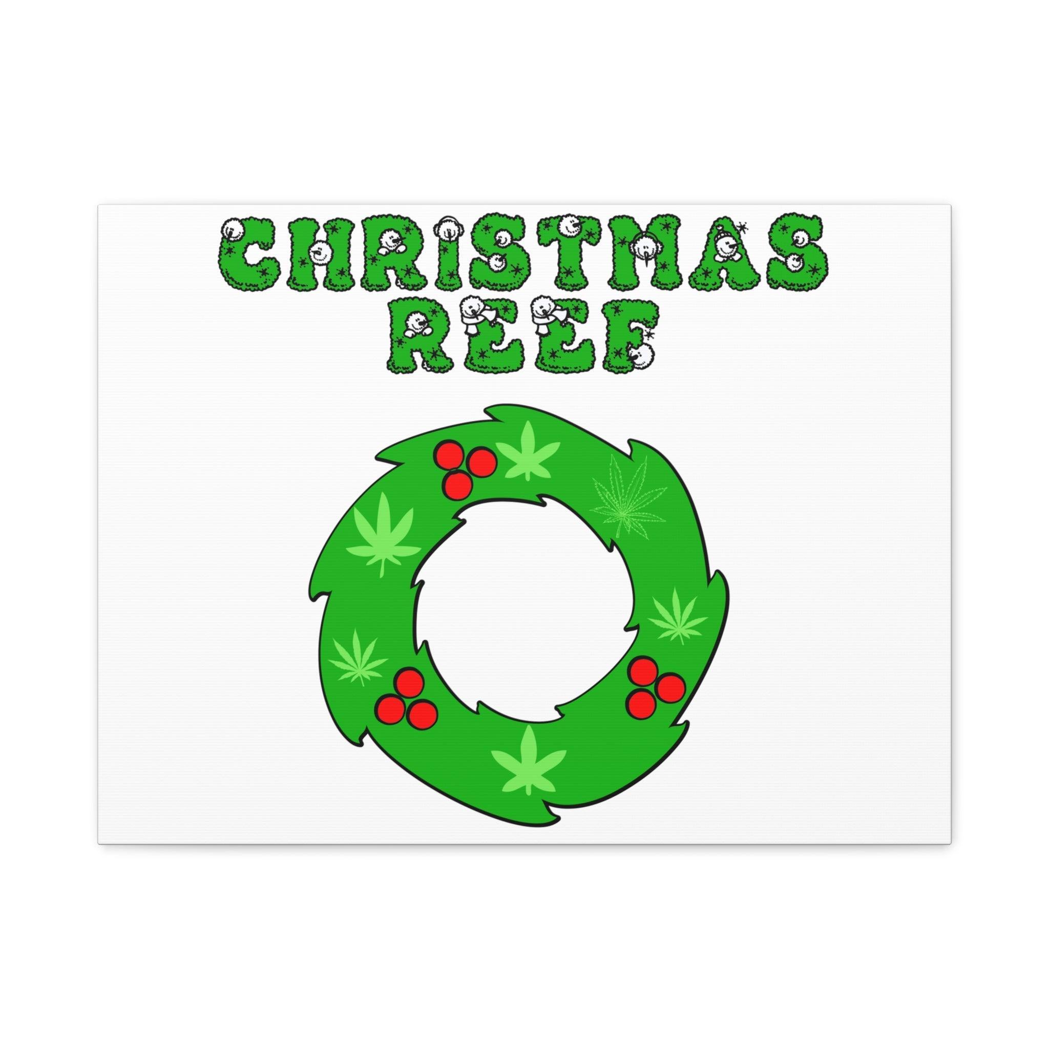 Christmas Reef - Stretched Matte Canvas - Witty Twisters Fashions