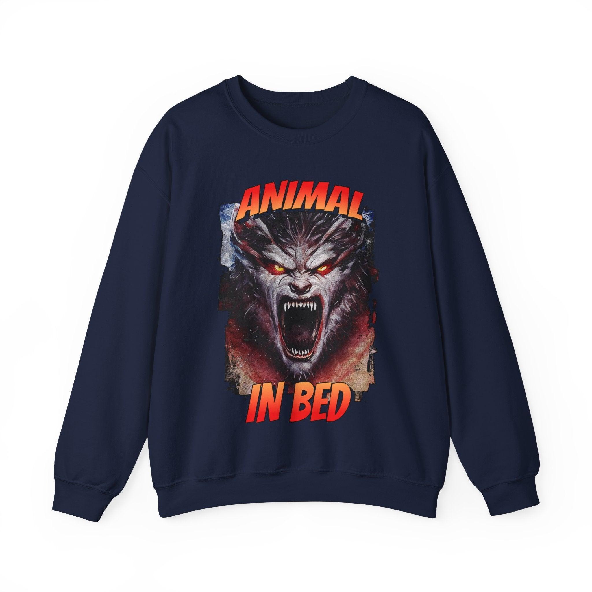 Animal In Bed - Sweatshirt - Witty Twisters Fashions