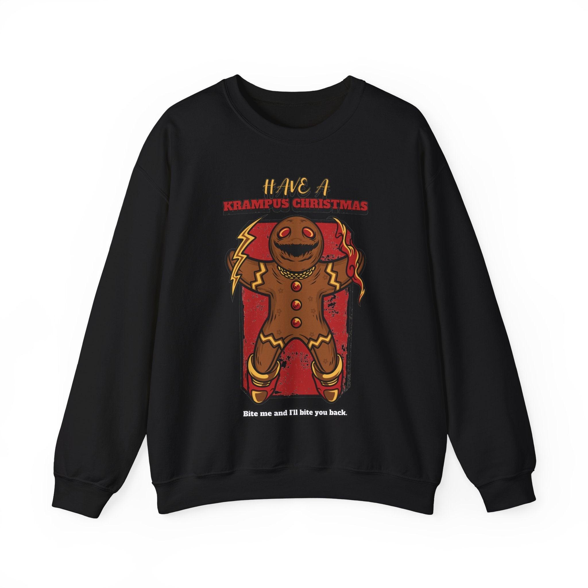 Have a Krampus Christmas Bite me and I'll bite you back. - Sweatshirt - Witty Twisters Fashions