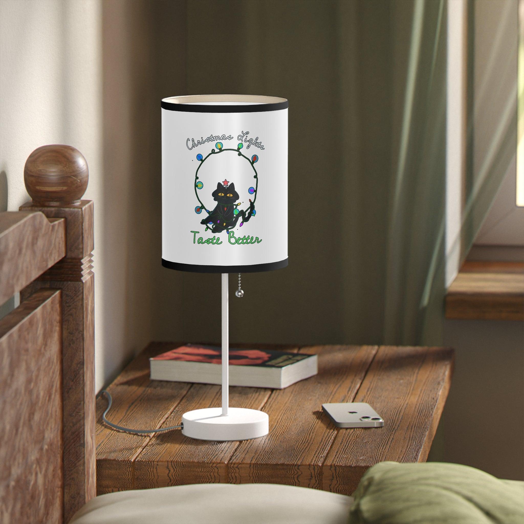 Christmas Lights Taste Better - Lamp on a Stand - Witty Twisters Fashions