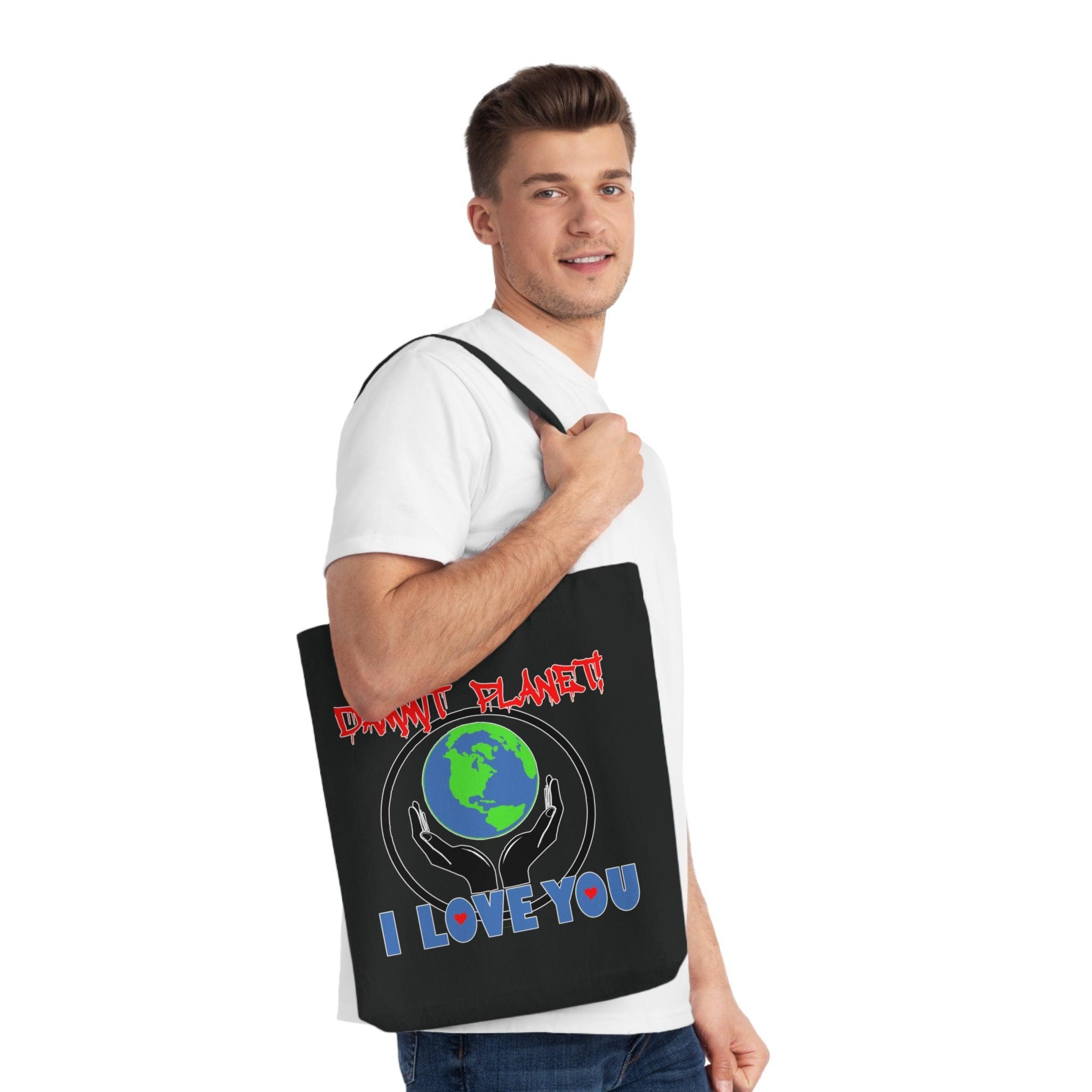 Dammit Planet! I Love You - Woven Tote Bag - Witty Twisters Fashions