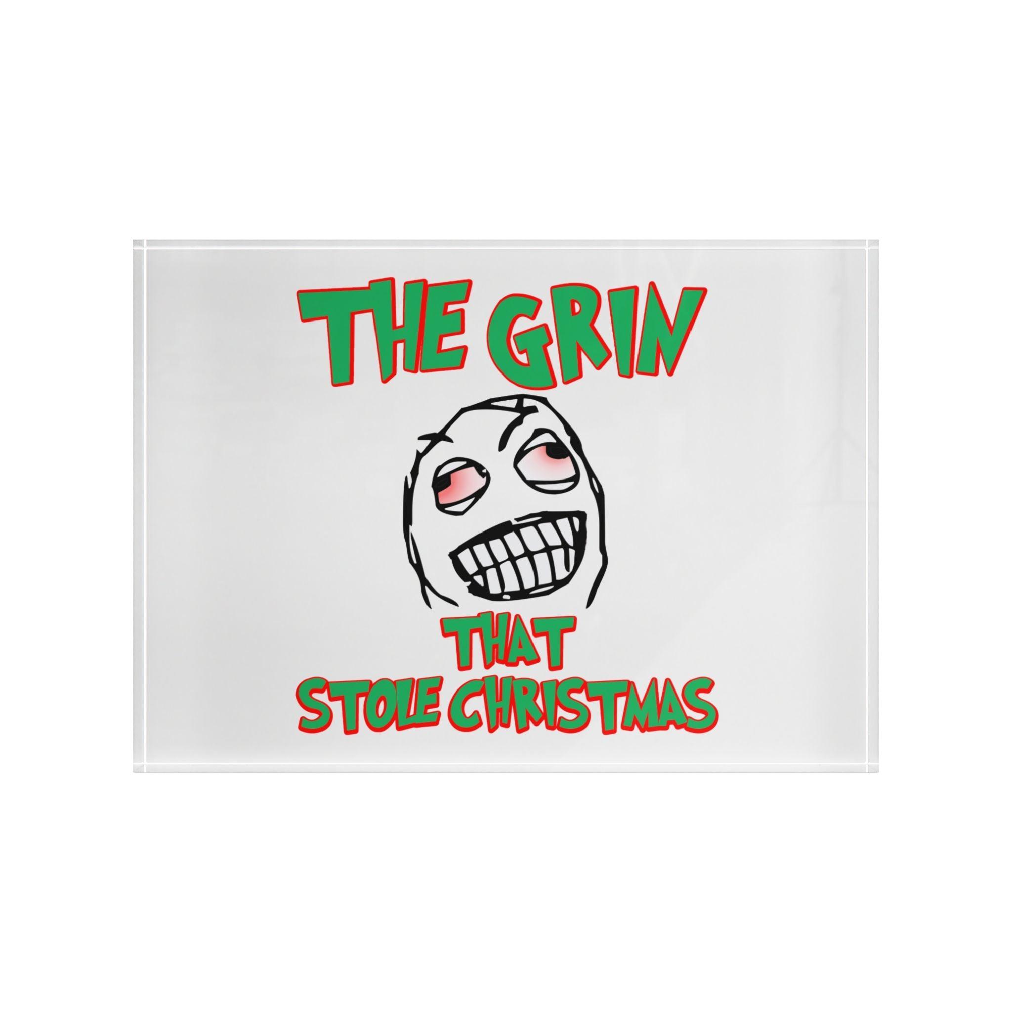 The Grin That Stole Christmas - Photo Block - Witty Twisters Fashions
