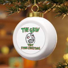 The Grin That Stole Christmas - Christmas Ball Ornament - Witty Twisters Fashions