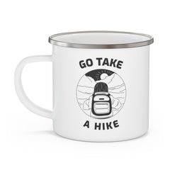 Go take a hike - Enamel Camping Coffee Cup - Witty Twisters Fashions