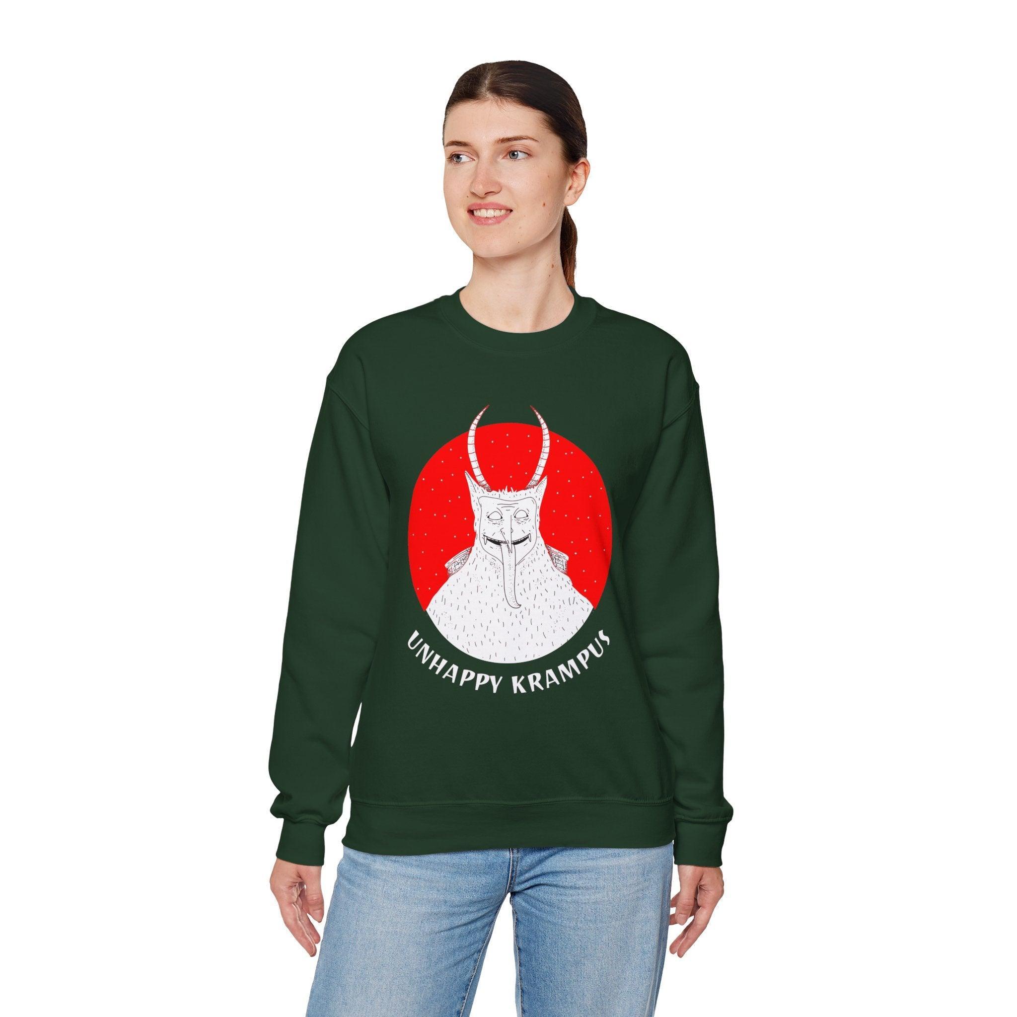 Unhappy Krampus - Sweatshirt - Witty Twisters Fashions