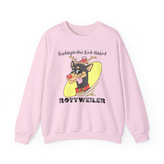 Rudolph The Red-Nosed Rottweiler - Sweatshirt - Witty Twisters Fashions