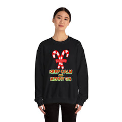 Keep Calm and Merry On - Sweatshirt - Witty Twisters Fashions