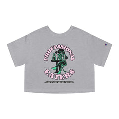 Professional eaters are a girl's best friend - Women's Champion Crop Top - Witty Twisters Fashions