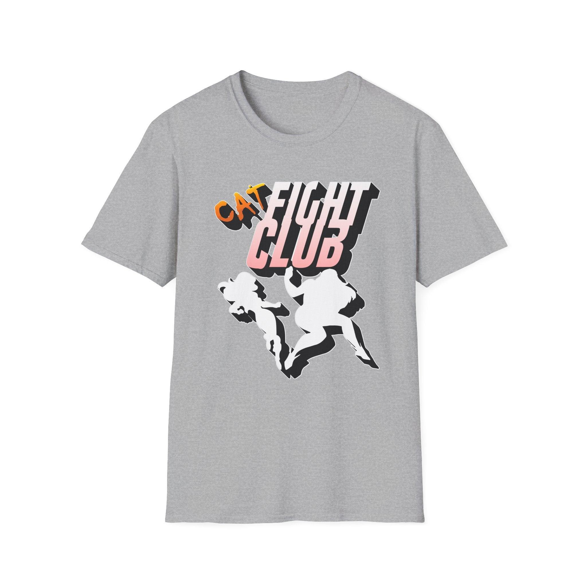 Cat Fight Club - Softstyle T-Shirt - Witty Twisters Fashions