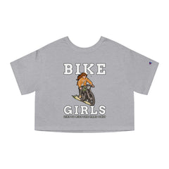 Bike Girls Like to ride the hard ones - Women's Champion Crop Top - Witty Twisters Fashions
