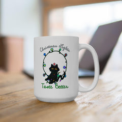 Christmas Lights Taste Better - Ceramic Coffee Mug 11oz, 15oz - Witty Twisters Fashions