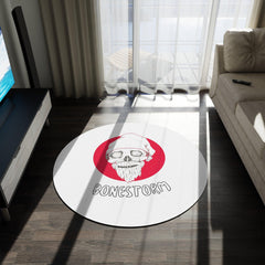 Bonestorm - Round Rug - Witty Twisters Fashions