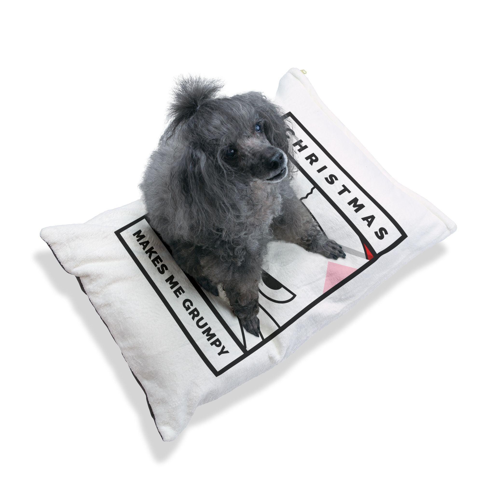 Christmas Makes Me Grumpy - Pet Bed - Witty Twisters Fashions