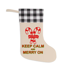 Keep Calm and Merry On - Christmas Stocking - Witty Twisters Fashions