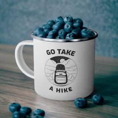 Go take a hike - Enamel Camping Coffee Cup - Witty Twisters Fashions
