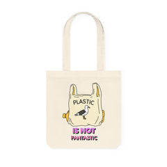 Plastic is not fantastic - Woven Tote Bag - Witty Twisters Fashions