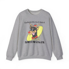Rudolph The Red-Nosed Rottweiler - Sweatshirt - Witty Twisters Fashions