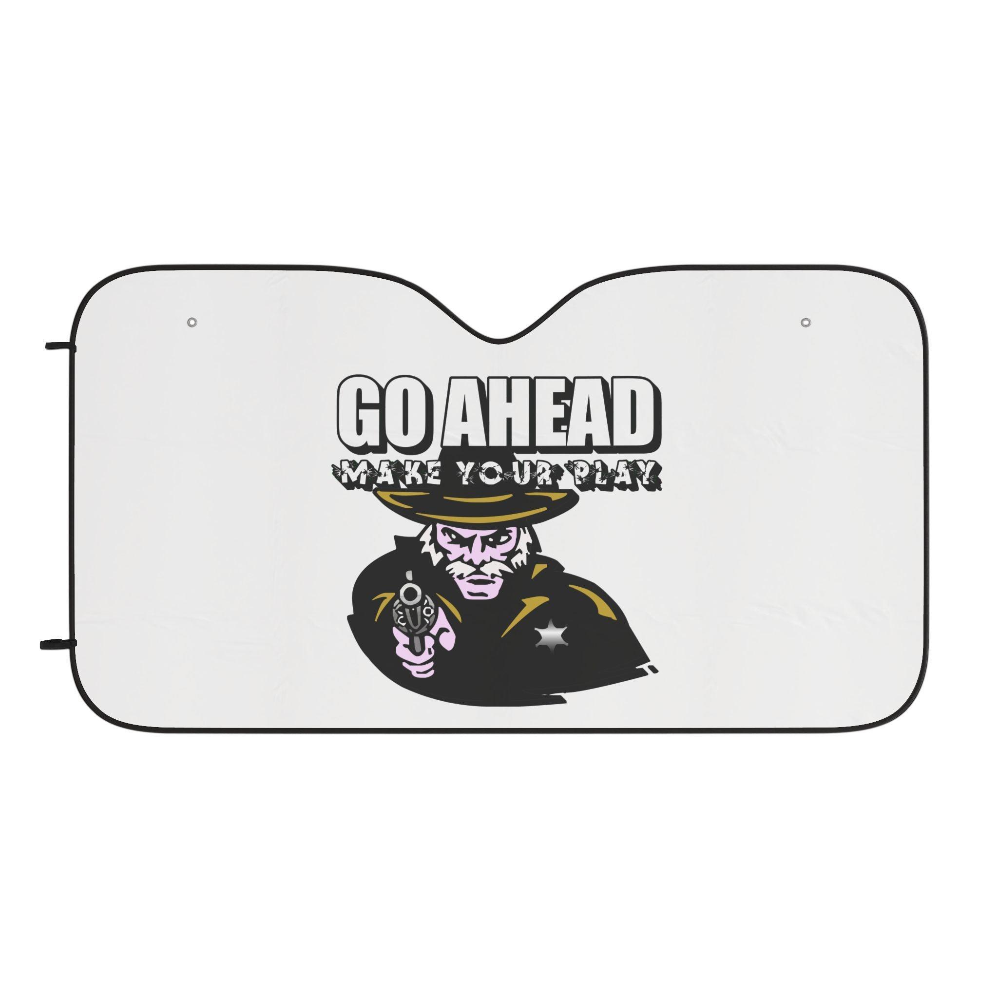 Go Ahead Make Your Play - Car Sun Shade - Witty Twisters Fashions
