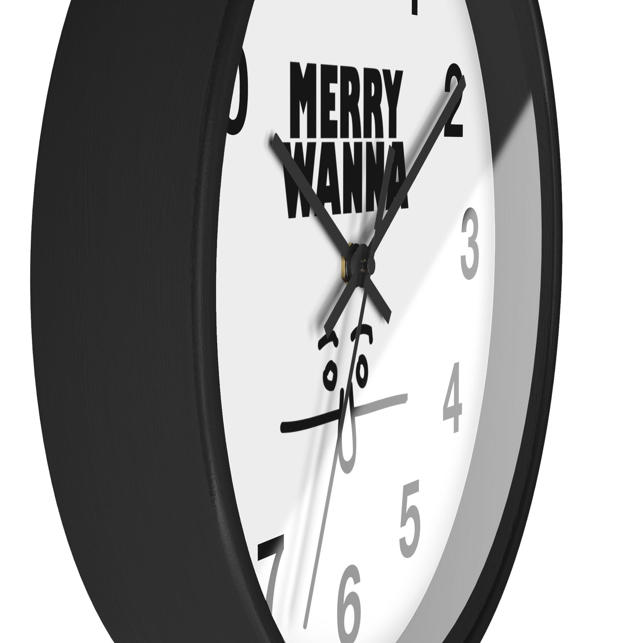 Merry Wanna - Wall Clock - Witty Twisters Fashions