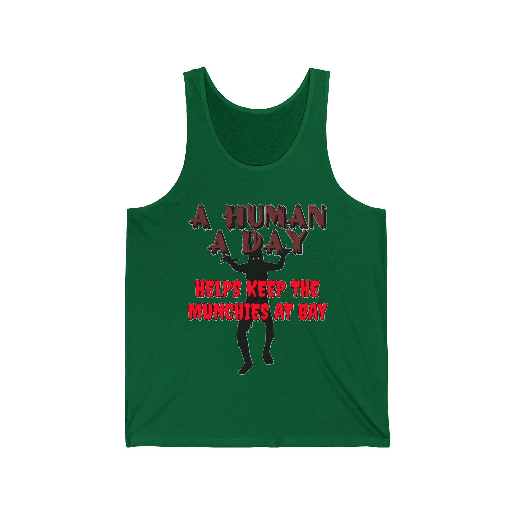A Human A Day Helps Keep The Munchies at Bay - Tank Top - Witty Twisters Fashions